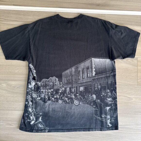 Vintage Bike Week 2003 Daytona Beach Anvil Shirt Mens XL Made in USA - Picture 9 of 11